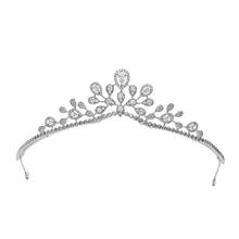 2020 design de zircônia cúbica princesa tiara, diadema para noiva casamento acessórios de joias penteados ch10343 2024 - compre barato
