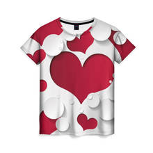 Camiseta de mujer 3D hearts 2024 - compra barato