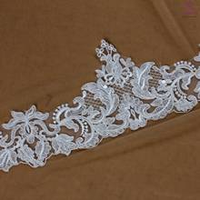 La Belleza  15cm width off white lace, beautifule sequins cord lace trimming,gown lace,Bride veil  lace  5 yard/lot 2024 - buy cheap
