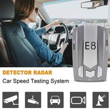 E8 Car Auto Anti Radar Detector for Vehicle Radar Speed Voice Alarm Warning Car Detector English/Russian Voice Car Accessories 2024 - buy cheap