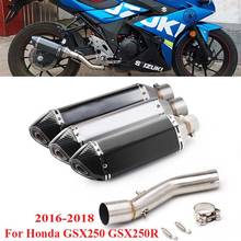 Sistema de escape para motocicleta, silenciador DB Killer, Conector de tubo de conexión para Suzuki GSX250, GSX250R, 2016, 2017, 2018 2024 - compra barato