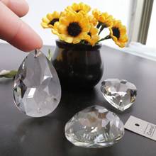 Camal 2pcs 47mm Clear Bauhinia Crystal Prisms Pendant Chandelier SunCatcher Hanging Ornament Decor Lighting Lamp Accessories 2024 - buy cheap