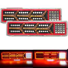 24V Truck LED Rear Tail Light trailer Warning Lights waterproof Flowing Signal Light lorry stop brake reversing traffic lamp 2024 - buy cheap