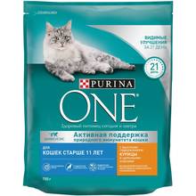 Сухой корм Purina ONE для кошек старше 11 лет с курицей и цельными злаками, 6 кг.
 2024 - купить недорого