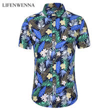 Plus Size 6XL 7XL 2020 Casual Shirt Men's Summer Shirt New Fashion Flower Printing Short Sleeve Shirts Mens Beach Hawaiian Shirt 2024 - buy cheap