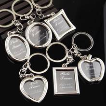 energyli Alloy Insert Photo Frame Keyring Keychain Fob Lovers Logo Picture Frame Home Decor for Girlfriend Christmas Gifts 2024 - buy cheap