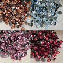 AAAAA-diamantes de imitación de ópalo, cristal rosa fucsia, fijación en caliente, Strass de cristal, fijación en caliente, para ropa de tela artesanal 2024 - compra barato