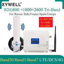 New! LTE B20 800 1800 2600 Mhz Tri-Band 4G Cell Phone Booster Mobile Signal Amplifier 2G 4G Cellular Repeater LTE DCS 4G Booster 2024 - buy cheap
