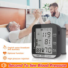 Monitor de presión arterial portátil para el hogar, esfigmomanómetro LCD, Mini medidor de muñeca, tonómetro Digital, tensiómetro electrónico 2024 - compra barato