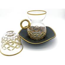 Украшенный чай с вырезами DOLBOVI ozcam, 18 шт., 6 + 6 + 6, 18 шт. ложка уно Кружка кружки  чайный сервиз сервиз фарфор чашка набор церемония  блюдцем пара посуда фарфор турецкий стакан чашки для чая набор 6 шт чайный 2024 - купить недорого