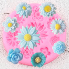 Chrysanthemum Silicone Molds Flower Cupcake Topper Fondant Cake Decorating Tools Candy Polymer Clay Chocolate Gumpaste Moulds 2024 - buy cheap