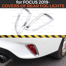 Cubiertas de luces antiniebla traseras para Ford Focus 2019, plástico ABS, decoración de moldura, estilo de coche, 1 juego/2 uds. 2024 - compra barato