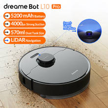 【Promo code: 】Робот-пылесос Dreame Bot L10 Pro, 4000 па, Автозарядка 150 мин, бак для пыли 570 мл 2024 - купить недорого