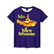 Camiseta para mujer 3D The Beatles. Submarino amarillo 2024 - compra barato