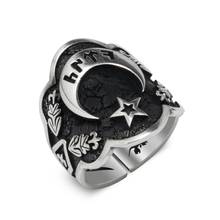 Moon Star Göktürkçe TürkYazılı (Thumb Ring In Traditional) Model silver ring 2024 - buy cheap