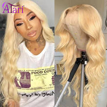 13x4 13x6 613 Honey Blonde Body Wave Lace Front Wig Light Yellow Purple Transparent Lace Frontal Wigs Peruvian Virgin Human Hair 2024 - buy cheap
