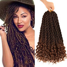 Aidaiya Goddess Locs Crochet Hair Extensions Synthetic Twist Braids Hair Locks Crochet braids For Women 24 Strands 18inch Beauty 2024 - buy cheap