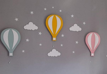 Juego de lámpara con forma de globo para bebé, luz de noche a la cama, decoración de pared de guardería, muebles Montessori, luz de pared de colores 2024 - compra barato