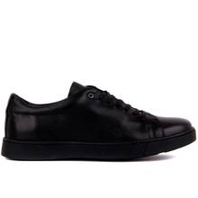 Sail-Lakers Black Leather Men Sneaker 2024 - buy cheap