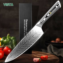 Cuchillos de Damasco para Chef, utensilio de cocina japonés, VG10, 67 capas, de acero inoxidable, mango Ultra afilado G10 2024 - compra barato