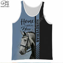 PLstar Cosmos Beautiful Horse Sleeveless Tank Top New Fashion Women men Harajuku Casual 3D printed  Animal Vest o-neck Style-8 2024 - buy cheap