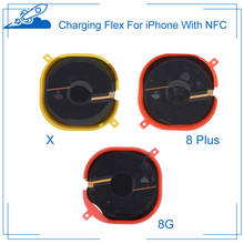 Chip de carga inalámbrica de calidad Ori, bobina NFC para iPhone 8, 8P, Flex de carga con NFC para iPhone X, XR, XS, 11 Pro Max, 1 ud. 2024 - compra barato