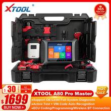 Диагностический сканер XTOOL A80 Pro Master, диагностический сканер автомобильный KC501 KS01 OBD2, VCI J2534 программатор ЭБУ кодирования PK 908P, Полная диагностика 2024 - купить недорого