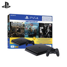 Комплект «Sony PlayStation 4 Slim (1TB) Black (CUH-2208B)» + игра «DG» + игра «GOW» + игра «TLOU» + PS Plus 3-мес. 2024 - купить недорого