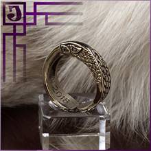Волки мужское кольцо Joker-studio лютоволки ювелирное украшение из золотой бронзы 2024 - купить недорого