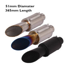 38-51mm Universal Motorcycle Exhaust Pipe Silencer Muffler Escape Tip Pipe for Motorbike Exhaust System 2024 - buy cheap
