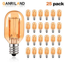 Ganriland-lâmpada de edison tubular t22, led regulável, 1w, e12, 220v, 110v, vintage, noite, 2200k, 10w, filamento 2024 - compre barato