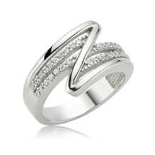 Original silver , Zigzag ,Ring, Good Quality and Affordable Stony ,Rings Types 2024 - buy cheap