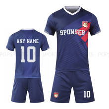 Uniformes personalizados da equipe do futebol dos calções da camiseta do futebol dos ternos do adulto e das crianças de diy 2024 - compre barato