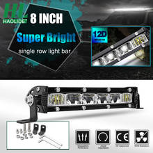 Haolide 8 "14" led barra de luz ponto inundação combo luzes drl condução nevoeiro lâmpada offroad trabalho luz barco bus faróis trator 2024 - compre barato