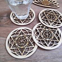 Flower of Life Orgonite Energy Ornaments Sacred Geometric Party Table Decoration Coaster Orgonita Energy Mat DIY Craft Supplies 2024 - buy cheap