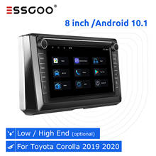 ESSGOO 2 din Car Radio Stereo For Toyota Corolla 2019 2020 Autoradio Android 9.1 Auto GPS Navigation Multimedia Player Bluetooth 2024 - buy cheap