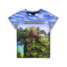 Camiseta infantil 3d vladislav-minecraft 2024 - compre barato