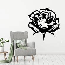 Vinilo de pared con pétalos de rosa para decoración del hogar, calcomanía artística de flores, A001548 2024 - compra barato