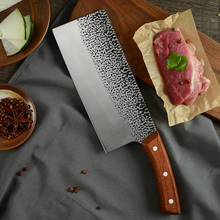XYj-cuchillo de cocina de acero inoxidable, rebanador de 8 pulgadas, hoja afilada, cuchillo de Chef chino con caja de regalo 2024 - compra barato
