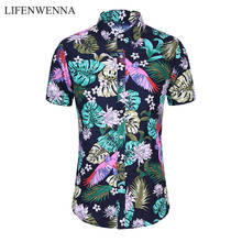 2020 Summer New Arrival Casual Men's Shirts Fashion Short Sleeve Hawaiian Floral Shirt Flower Beach Shirts Male 5XL 6XL 7XL 2024 - buy cheap
