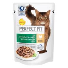 Влажный корм Perfect Fit Sterile стерилизованных кошек курица в соус (24 шт по 85 г ) 2024 - купить недорого