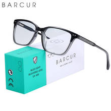 BARCUR Square TR90 Anti Blue Ray Glasses Computer Glass Optical Eye Gaming Reading UV400 Blocking 2024 - buy cheap
