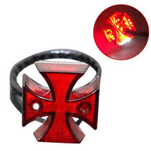 Motorcycle Tail Light Choppers Dirt Bike Maltese Cross LED Rear License Plate Tail Light For Most Dual Sport/Dirt Bikes Quads 2024 - buy cheap