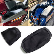 For Harley Touring Road King Electra Street Glide 1993-2013 Motorcycle Saddlebag Lid Covers Audio Rain Dust Speaker Lids 2024 - buy cheap