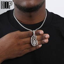 Rapero de Hip Hop G Iced Out Bling Micro pavé CZ Design Cubic zirconia collar y colgante para hombre, joyería, cadena de tenis 2024 - compra barato