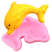 Sea Animal Silicone Mold Dolphin Fondant Mould Cake Decorating Tools Candy Chocolate Gumpaste Moulds DIY Soap Resin Clay Molds 2024 - buy cheap