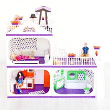 Doll Houses OGONEK  TWINKLE Dollhouse plastic house for Barbie dollhouse toys for children gifts for girls toy furniture DIY for children toys for kids game furniture dolls doll houses furniture for bed for accessories 2024 - buy cheap