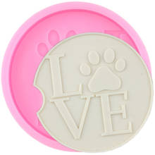 Love Letters Bear Paw Geode Car Coaster Mold Agate Resin Silicone Molds DIY Craft Keychain Epoxy Mould Chocolate Fondant Moulds 2024 - buy cheap