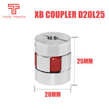 Upgraded Leadscrew XB Coupler D20L25 5*5MM For CR10/CR10S/Ender 2/ ender3/Tornado/Anet A8 and more Flexible Shaft Coupler 2024 - buy cheap