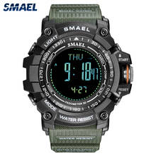 SMAEL Sport Digital Watch Men Compass World Time Clock Calories Count Down Alarm Waterproof Wristwatch Relogio Masculino 8020 2024 - buy cheap